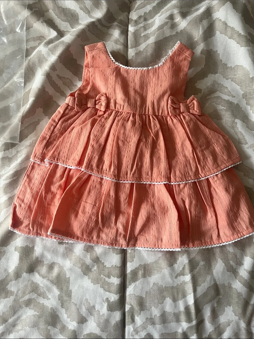 Janie and Jack Coral Tiered Dress for baby